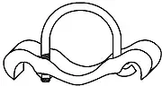 HJS 82111320 — Holder, exhaust pipe