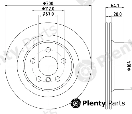 Pagid 56269HC — Brake Disc
