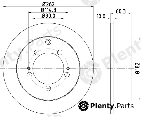 Pagid 54361 — Brake Disc