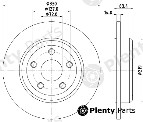 Pagid 55747 — Brake Disc