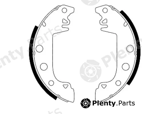 Pagid H1033 — Brake Shoe Set