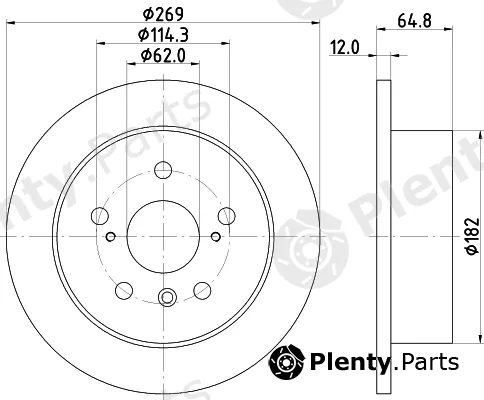 Pagid 54398 — Brake Disc