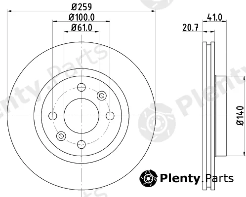 Pagid 50286 — Brake Disc