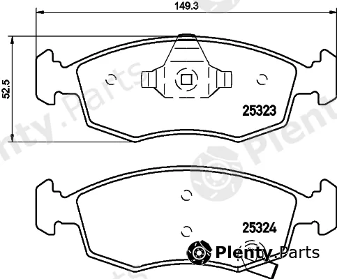 Pagid T2139 — Brake Pad Set, disc brake