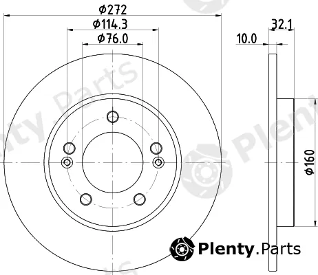 Pagid 55917 — Brake Disc