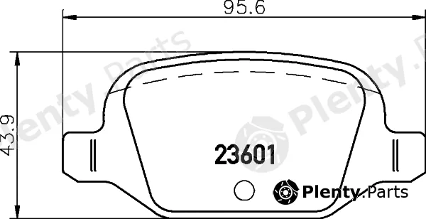 Pagid T1260 — Brake Pad Set, disc brake
