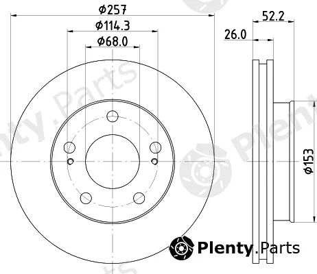 Pagid 50206 — Brake Disc