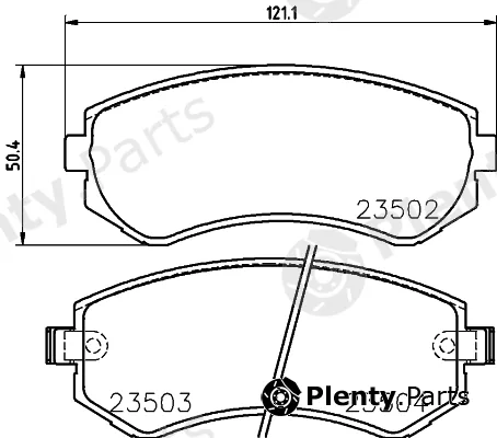 Pagid T3115 — Brake Pad Set, disc brake