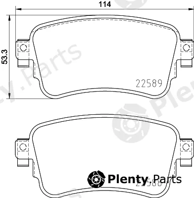Pagid T2665 — Brake Pad Set, disc brake