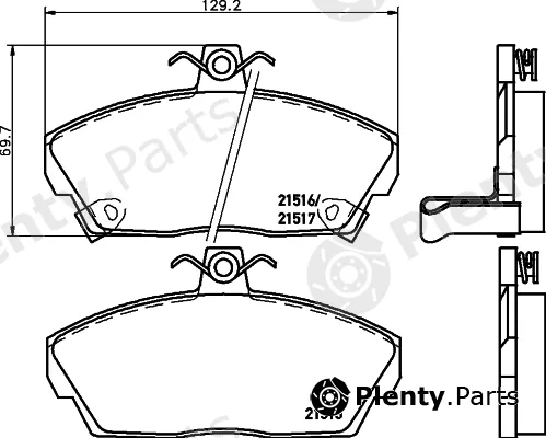 Pagid T5065 — Brake Pad Set, disc brake