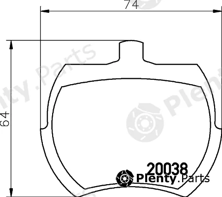 Pagid T0569 — Brake Pad Set, disc brake