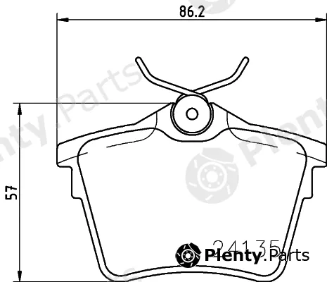 Pagid T1463 — Brake Pad Set, disc brake