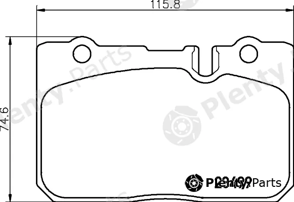 Pagid T1689 — Brake Pad Set, disc brake