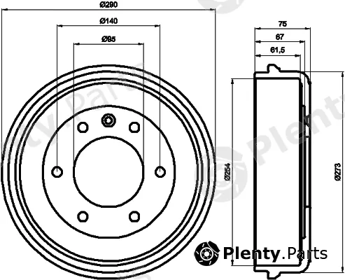 Pagid 60424 — Brake Drum