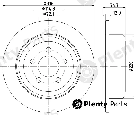 Pagid 55027 — Brake Disc
