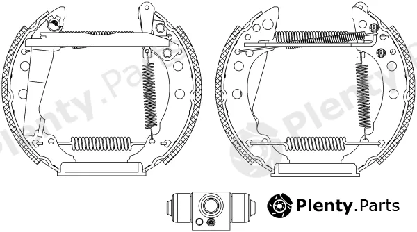 Pagid R1315 — Brake Shoe Set Shoe Kit Pro