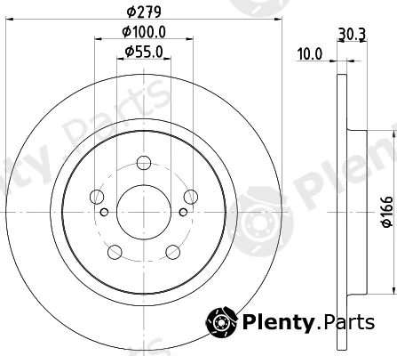 Pagid 55283 — Brake Disc
