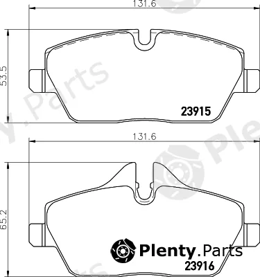 Pagid T1444 — Brake Pad Set, disc brake