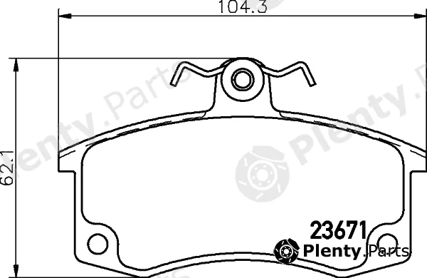 Pagid T1349 — Brake Pad Set, disc brake
