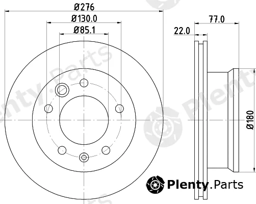 Pagid 54315 — Brake Disc
