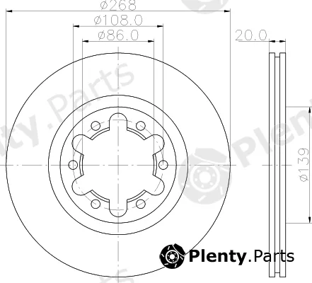 Pagid 55359 — Brake Disc