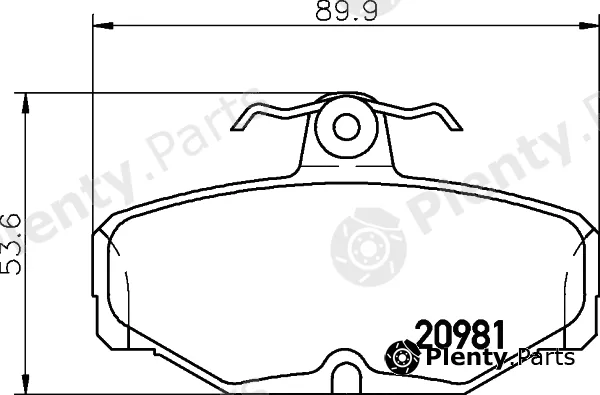 Pagid T5006 — Brake Pad Set, disc brake