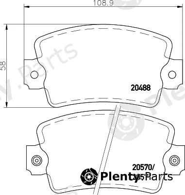 Pagid T0699 — Brake Pad Set, disc brake