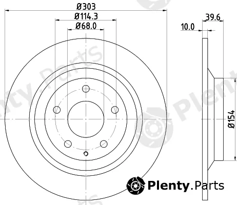 Pagid 55427 — Brake Disc
