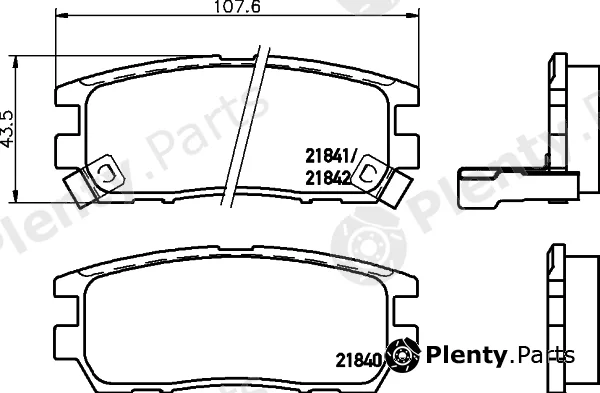 Pagid T3019 — Brake Pad Set, disc brake