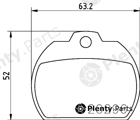 Pagid T0205 — Brake Pad Set, disc brake