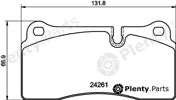 Pagid T2888 — Brake Pad Set, disc brake
