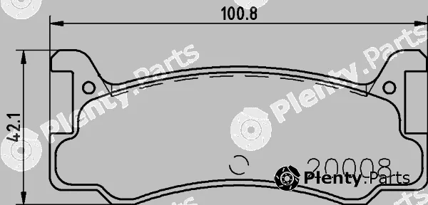 Pagid T0025 — Brake Pad Set, disc brake