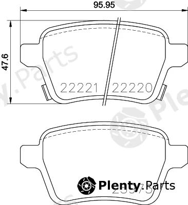 Pagid T2494 — Brake Pad Set, disc brake