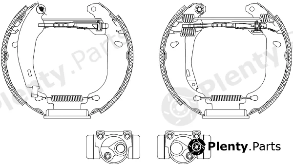Pagid R0225 — Brake Shoe Set Shoe Kit Pro