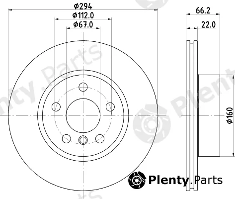Pagid 56270HC — Brake Disc