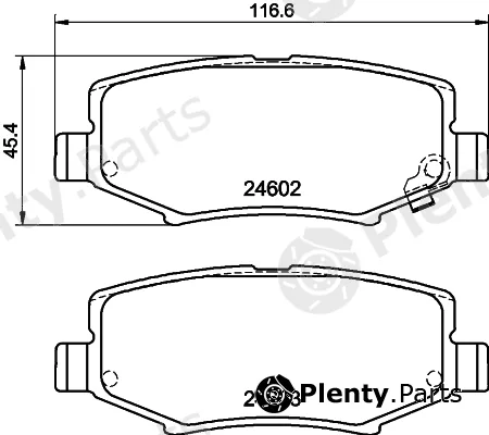 Pagid T1822 — Brake Pad Set, disc brake