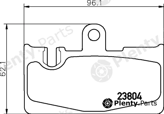 Pagid T1483 — Brake Pad Set, disc brake