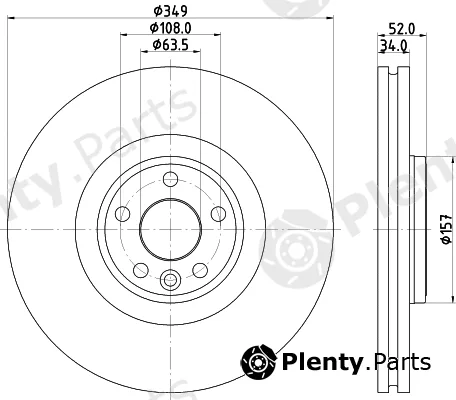 Pagid 56018HC — Brake Disc