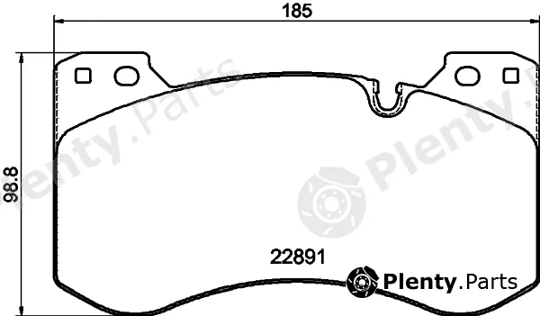Pagid T4223 — Brake Pad Set, disc brake