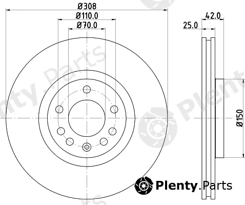 Pagid 50358 — Brake Disc