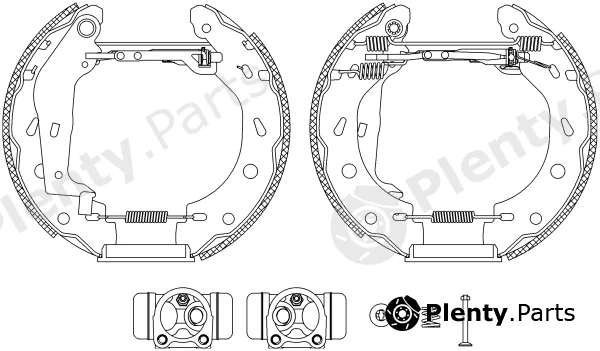 Pagid R1250 — Brake Shoe Set Shoe Kit Pro