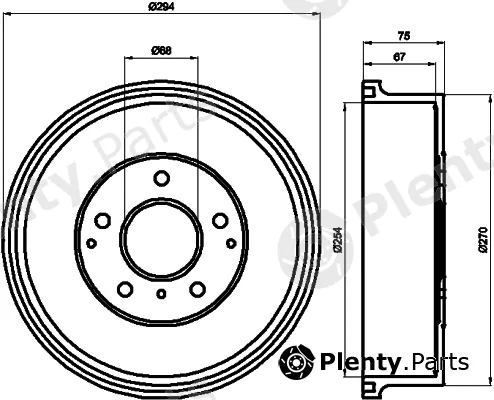 Pagid 61220 — Brake Drum