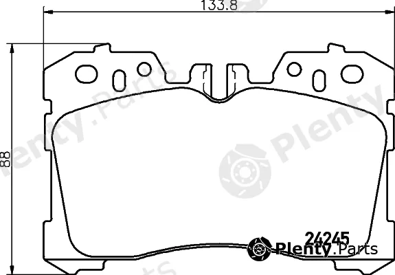 Pagid T1561 — Brake Pad Set, disc brake