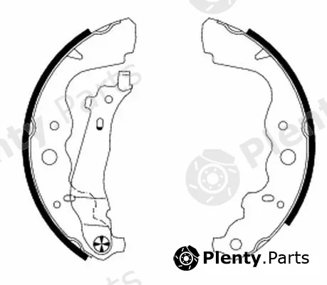Pagid H1693 — Brake Shoe Set