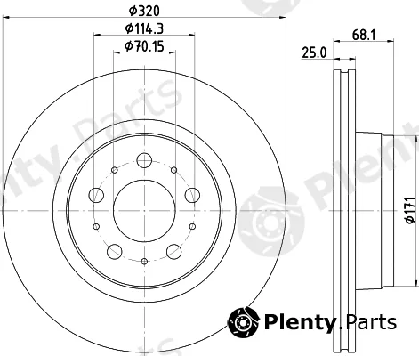 Pagid 56330HC — Brake Disc