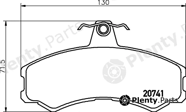 Pagid T1712 — Brake Pad Set, disc brake