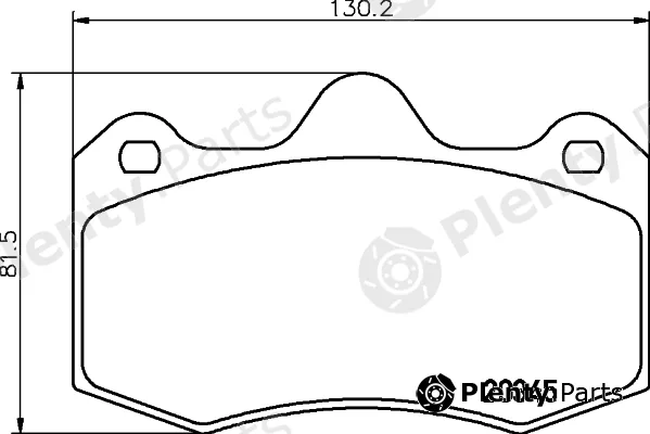 Pagid T1809 — Brake Pad Set, disc brake