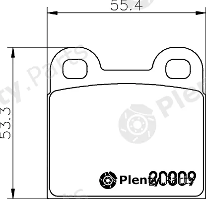 Pagid T0455 — Brake Pad Set, disc brake
