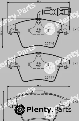 Pagid T1432 — Brake Pad Set, disc brake