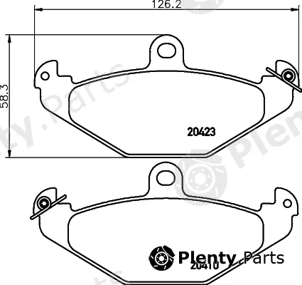 Pagid T9037 — Brake Pad Set, disc brake